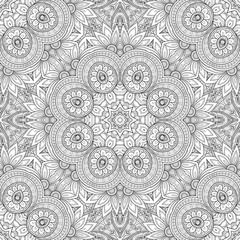 Vector Seamless Abstract Tribal Pattern