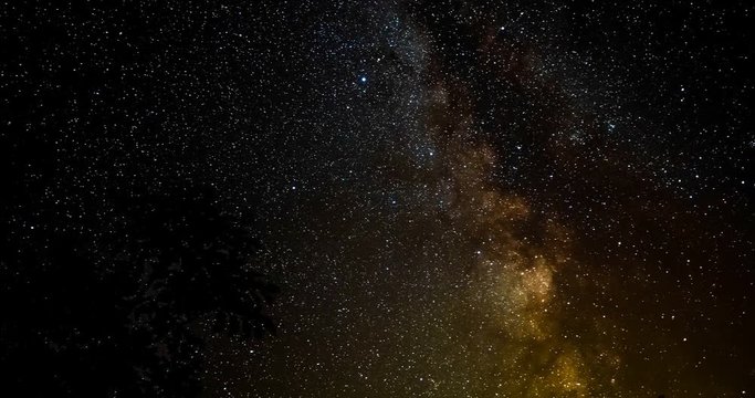 Milky Way Time Lapse - Starry Night