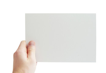 Fototapeta premium card in hand