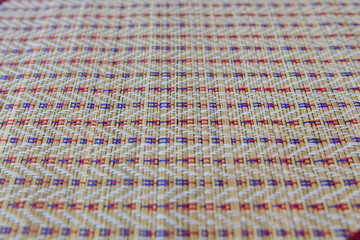 Woven plastic mat pattern texture,select focus