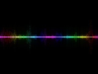 Abstract Colorful Music Equalizer Background.