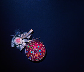 jewelry box and handmade rose