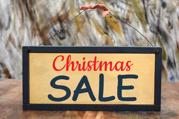 Christmas Sale Wooden Sign - Holidays shopping