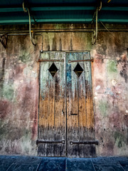 Old Door in the French Quarter New Orleans