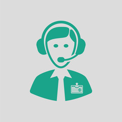 Soccer commentator icon