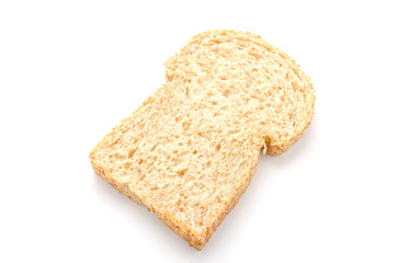 Brown bread slice