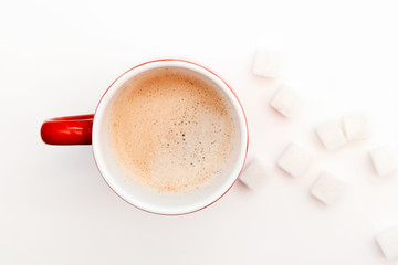 coffee cup and sugar