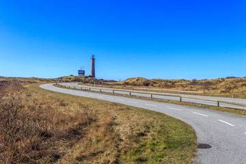 Straße zum Leuchtturm Skagen