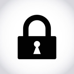 lock icon stock vector illustration flat design