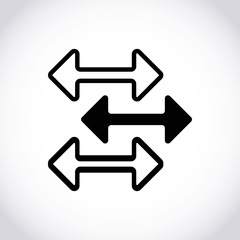 arrow icon stock vector illustration flat design