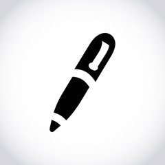 pen icon stock vector illustration flat design
