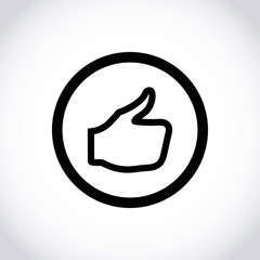 stock vector thumbs up icon vector like icon social network vector icon for app web site etc