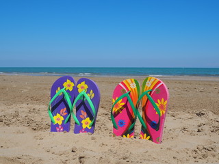 Die italienische Adria - der Strand von Riccione