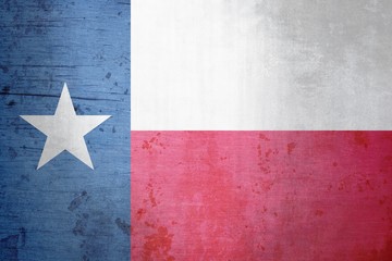 A grunge illustration of the state flag of Texas