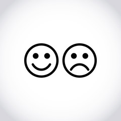 Smile icon stock vector illustration flat design