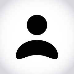 Man icon stock vector illustration flat design