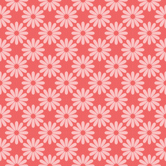 Abstract seamless pattern with flowers.