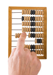 calculation on wooden accounts