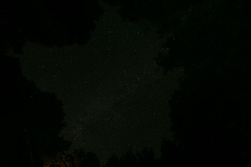 Fototapeta na wymiar long exposure stars at night