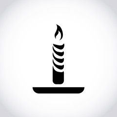 candle icon stock vector illustration flat design
