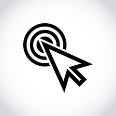 click icon stock vector illustration flat design