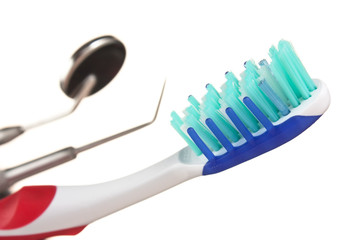 toothbrush and dental Instruments