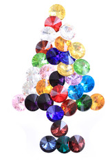 christmas tree from color diamonds