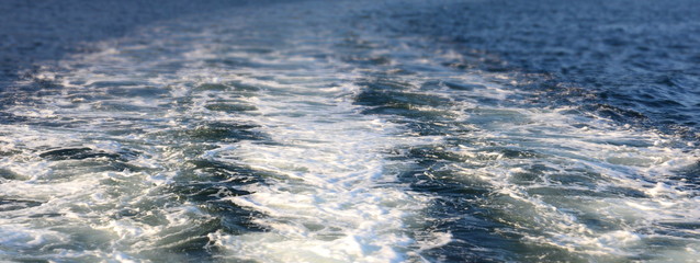 Wake of speed boat
