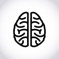 brain icon stock vector illustration flat design
