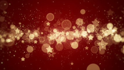 Christmas Background, snowflakes, Star, Red Christmas Background.