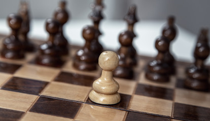pawn opposition in the middle of the board.