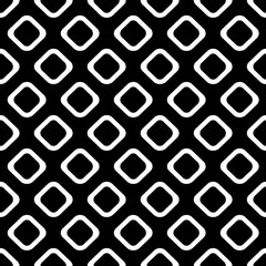 Seamless vector geometrical pattern. Endless black and white background with hand drawn rhombus. Graphic illustration. Template for cover, fabric, wrapping.