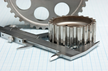 gears and caliper