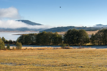 Autumn view of Batak Reservoir, Rhodopes Mountain, Bulgaria
