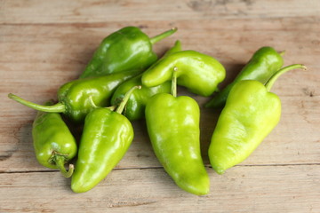 Green pepper chili.