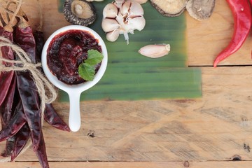 Korean red pepper paste gochujang for cooking.
