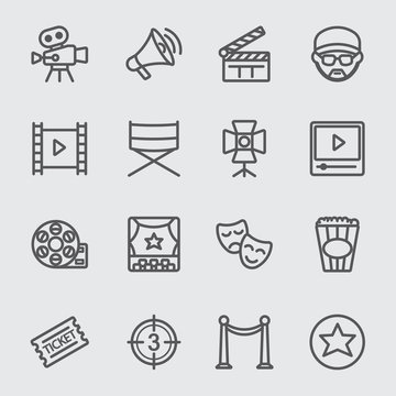 Film Industry Line Icon