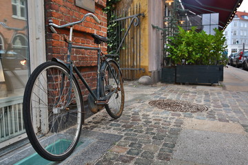Fototapeta na wymiar Vintage bike in Copenhagen