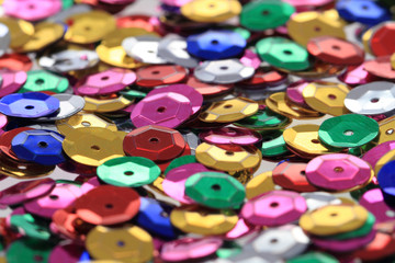 color plastic confetti texture