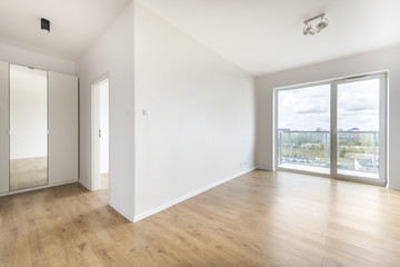 Empty room interior design