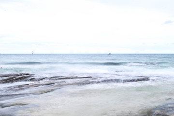 The Beautiful beach for soft focus with soft sky and blur at Samed island,Thailand.