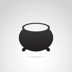 Cauldron vector icon.