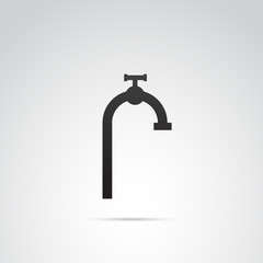 Faucet vector icon.