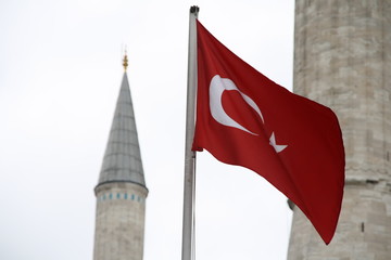 Flag in Istanbul