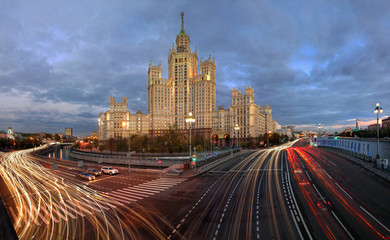 Fototapeta na wymiar Residential scyscrapes in Moscow