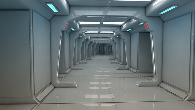 Futuristic spaceship