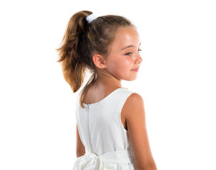 Little girl dressed as a princess