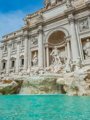 Fototapeta na wymiar Trevi Fountain in Rome, Italy.
