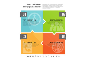 Interlocking Squares Infographic