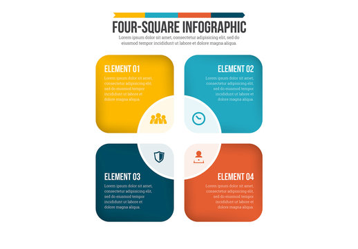 Four Squares Infographic